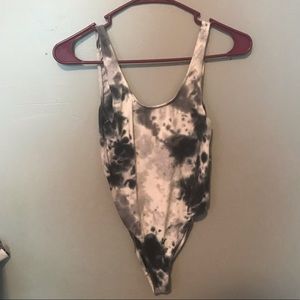 Black Tie Dye Bodysuit